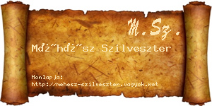 Méhész Szilveszter névjegykártya
